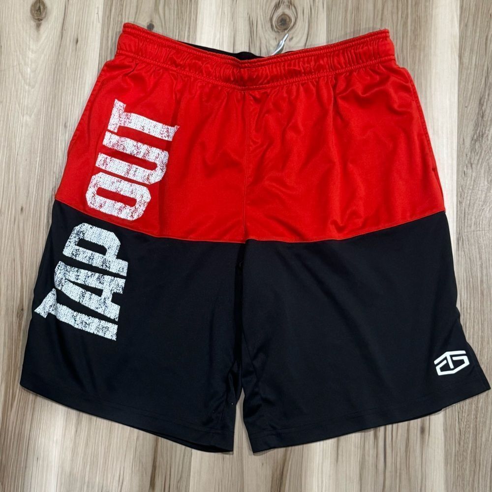 Tapout Colorblock Red Black Shorts Men’s Large